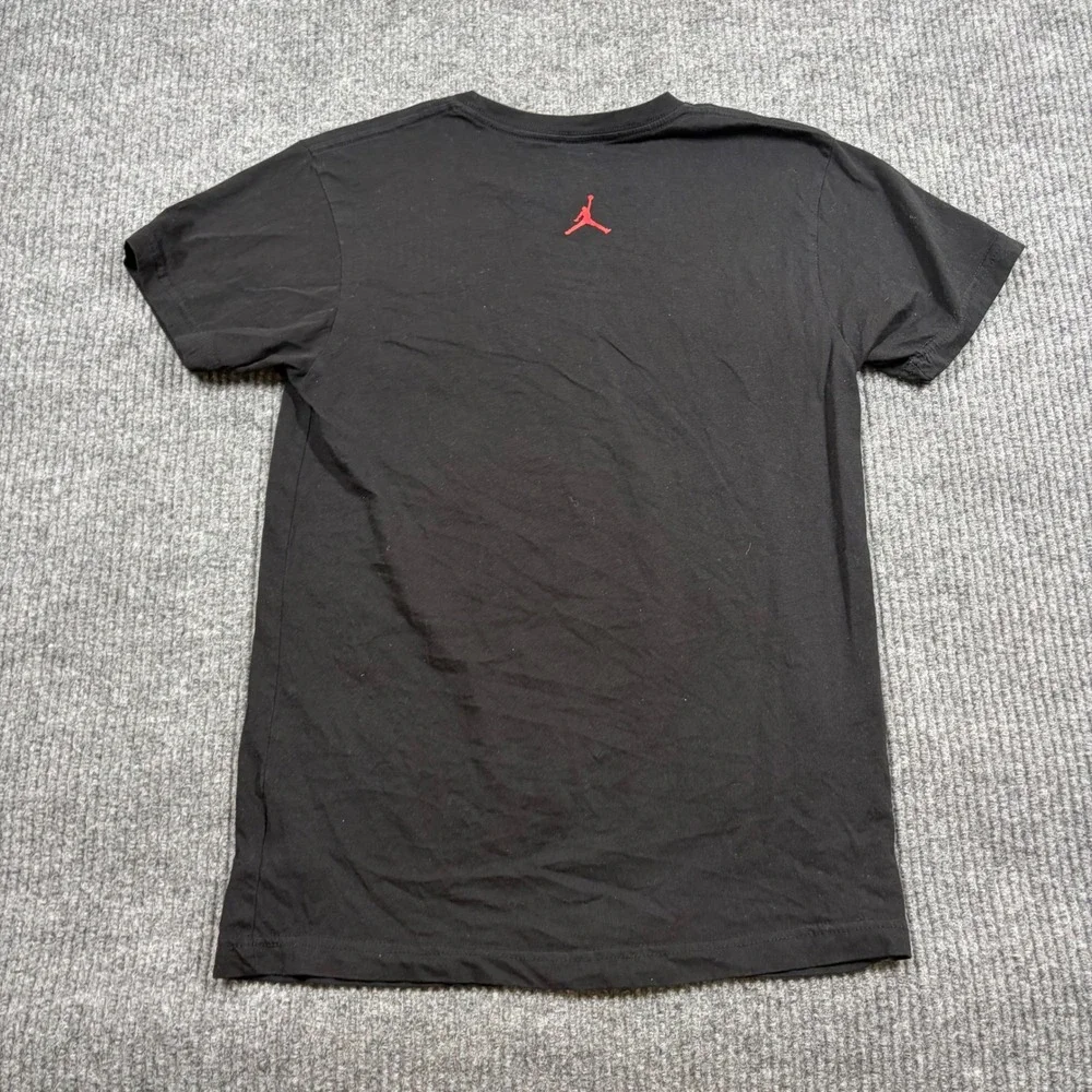 Jordan Air Shirt Mens S Jumpman Graphic Black Red White Short Sleeve Tee